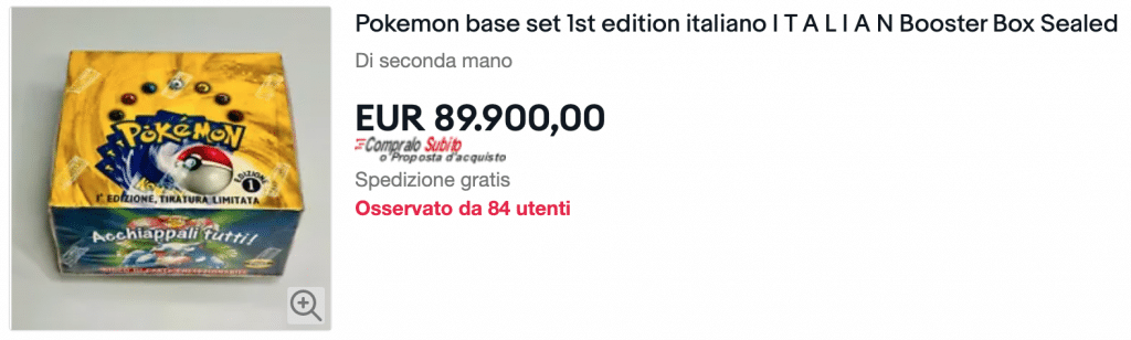 Box Pokemon a 89.900€