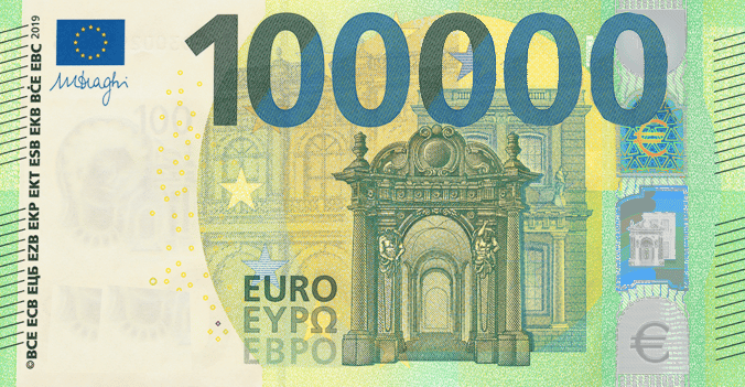 Come guadagnare 100.000€ con la legge dell'attrazione stampando una banconota