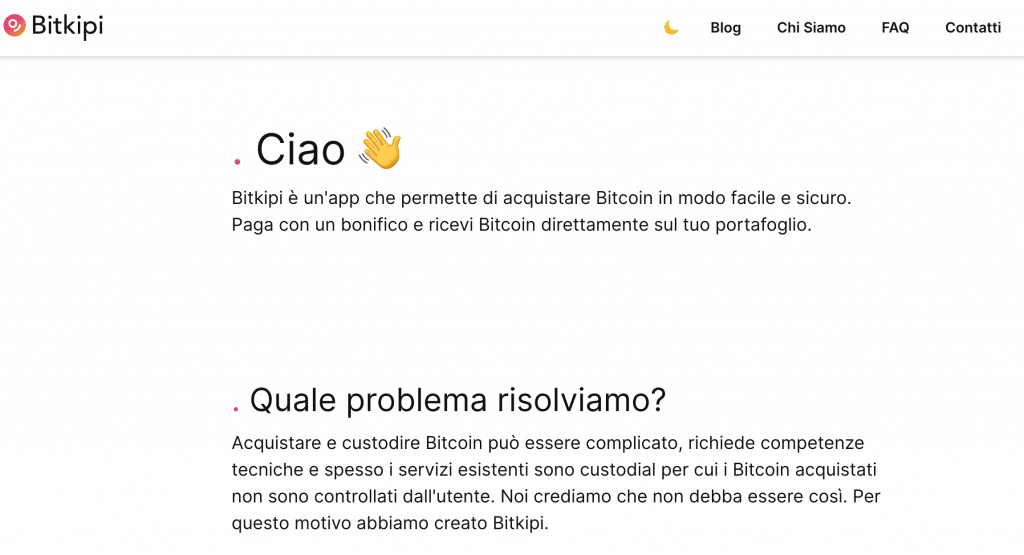 Dove comprare bitcoin in Italia in maniera semplice, se non su Bitkipi?