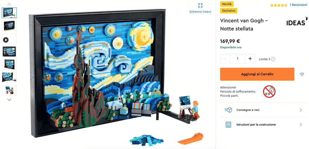 Guadagnare con i LEGO e l'arbitraggio sulla notte stellata di Van Gogh