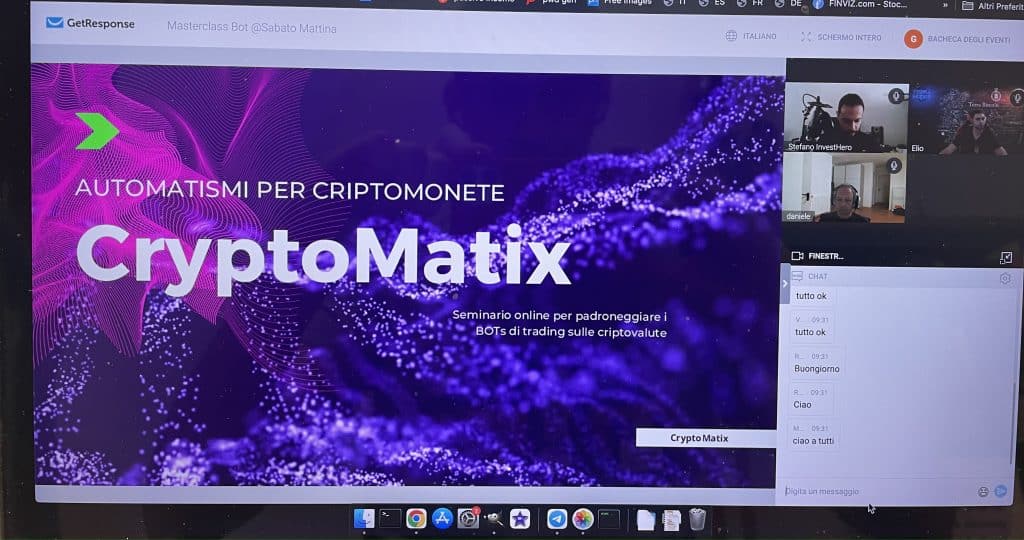 Introduzione di Cryptomatix, il corso per creare Bot per fare trading automatico