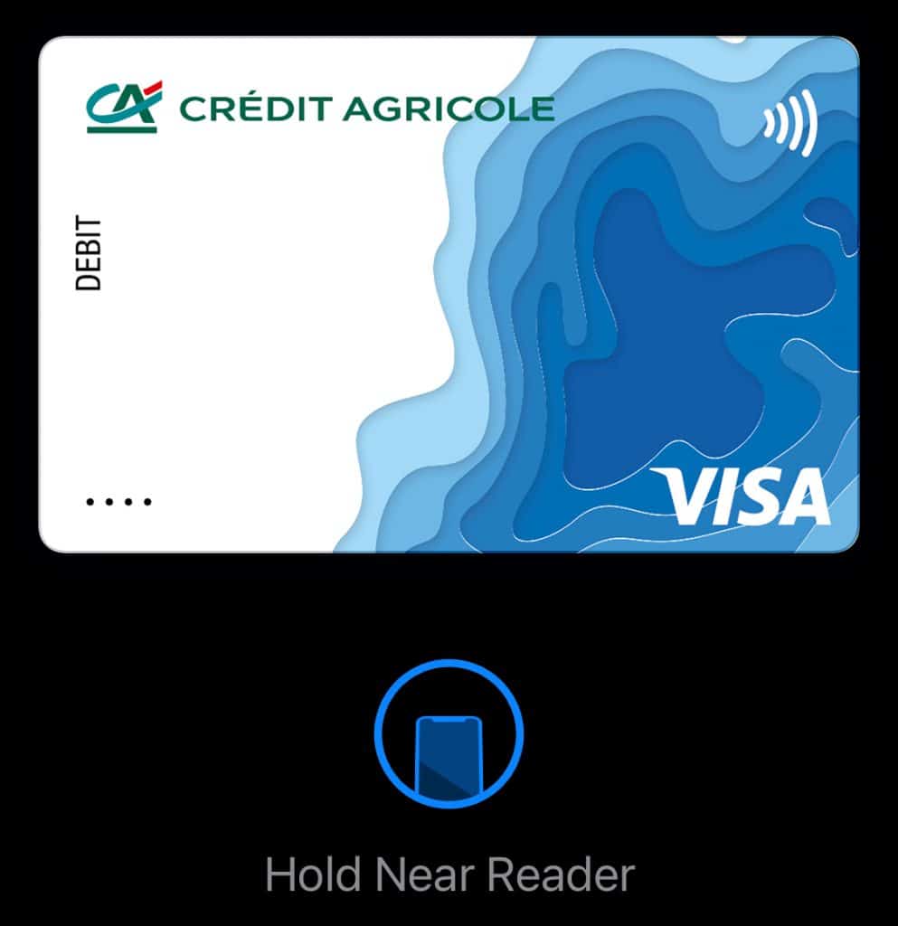 La carta digitale presente nel wallet Apple - Seconda parte della recensione del conto Credit Agricole