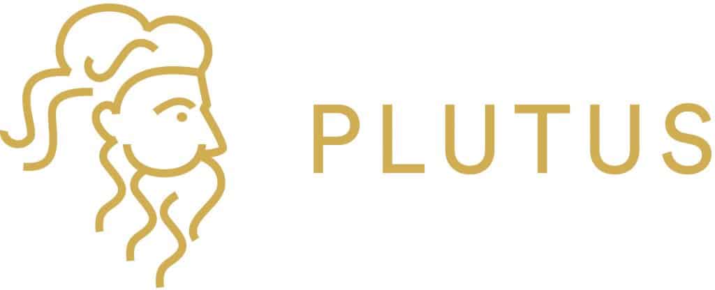 Il logo della piattaforma di PLUTUS che offre una conto con molte funzionalità