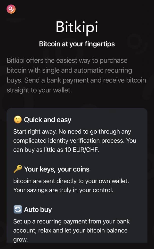 con Bitkipi possiamo acquistare bitcoin in modo anonimo
