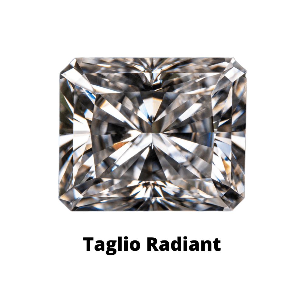 Il diamante a taglio radiant ha 70 sfaccettature che lo rendono inconfondibile