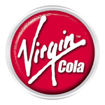 Logo della Virgin Cola creata da Branson e fallita miseramente poco dopo