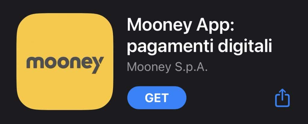 Il logo della app di Mooney è questo