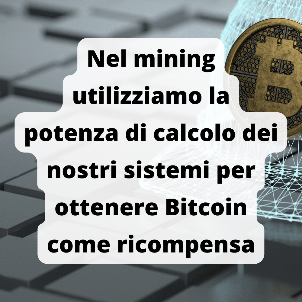 Il mining di Bitcoin utilizza la potenza di calcolo dei nostri sistemi