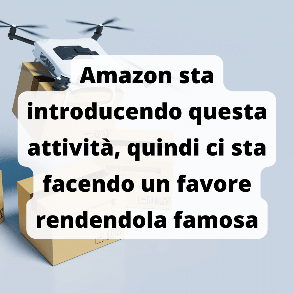 Amazon sta provando la consegna con i droni