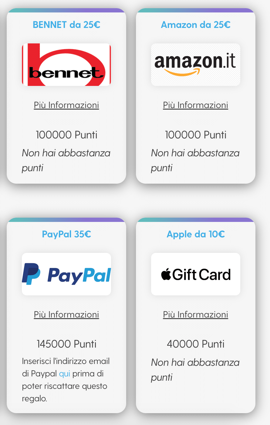 Su Toluna possiamo farci pagare direttamente su PayPal o con buoni Amazon