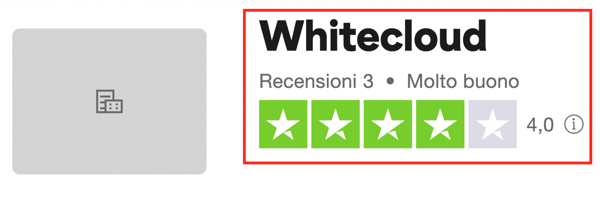 Whitecloud capital recensioni positive su Ttrustpilot, ma al momento ne ha solo 3