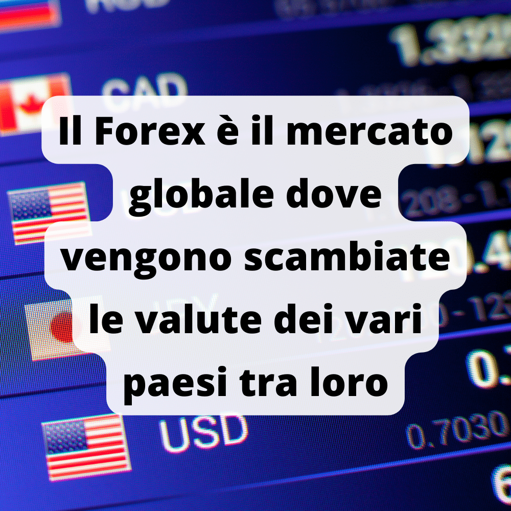 Il mercato Forex è dove sono scambiate le valute di tutto il mondo